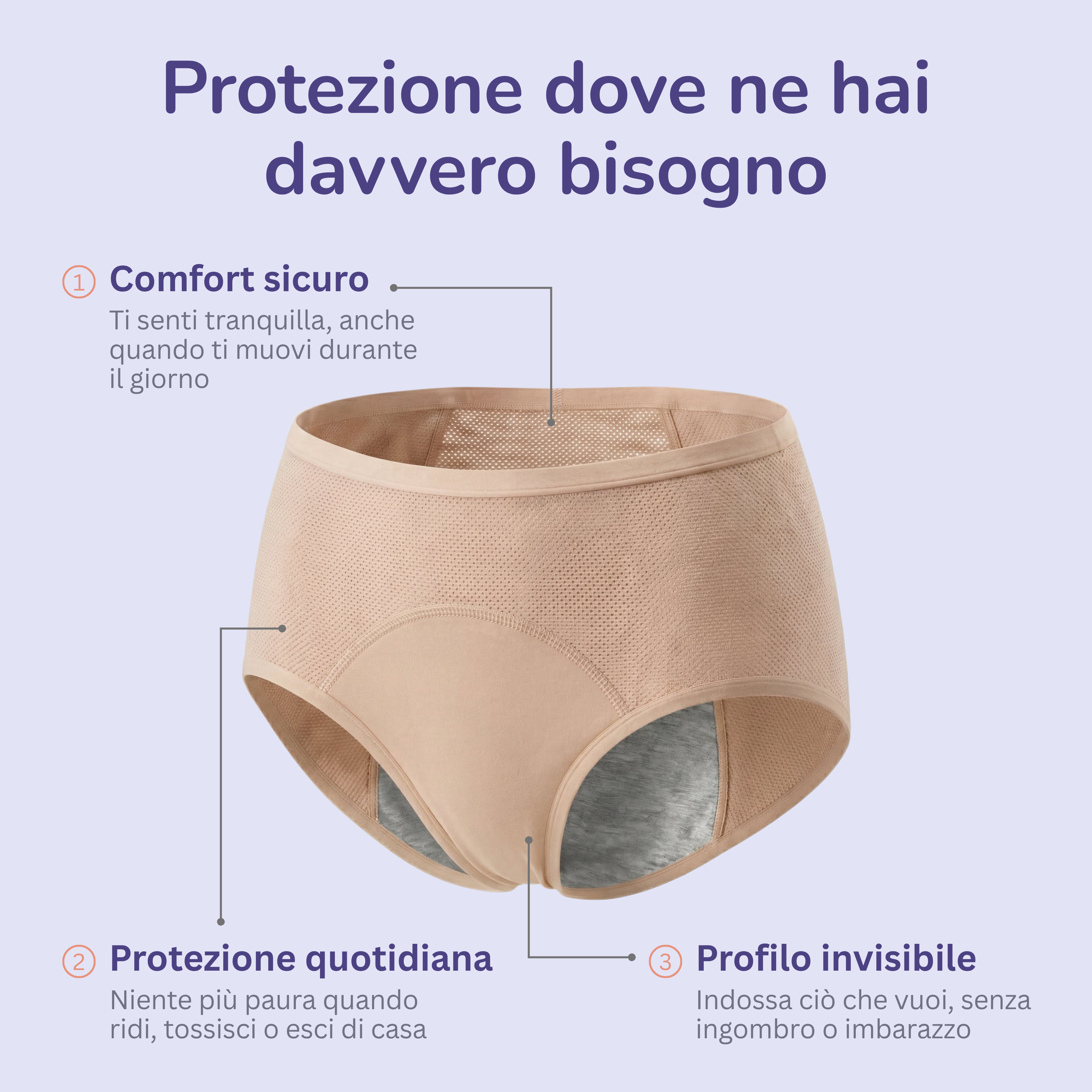 INTIMA Biancheria Anti-Perdita per la Tua Tranquillità